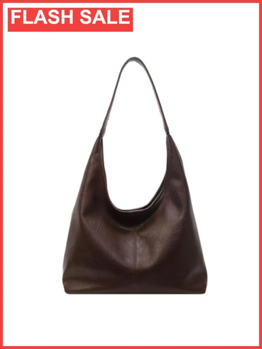 Slouchy Hobo Shoulder Bag Vegan Leather Purse Large Tote 2-Piece Set